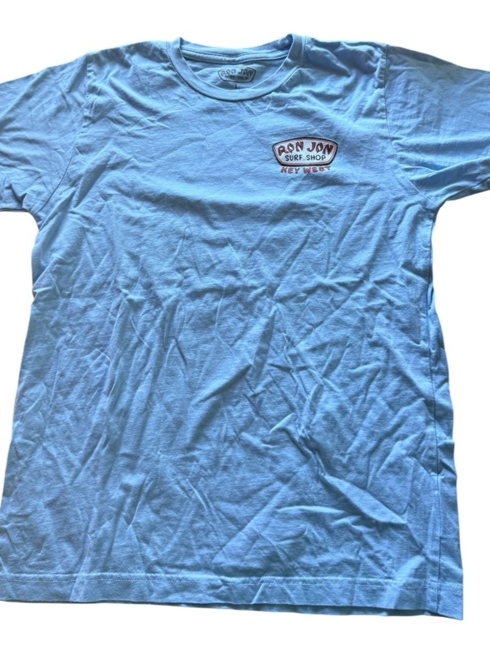 Ron Jon Light Blue Short Sleeve Logo Tee